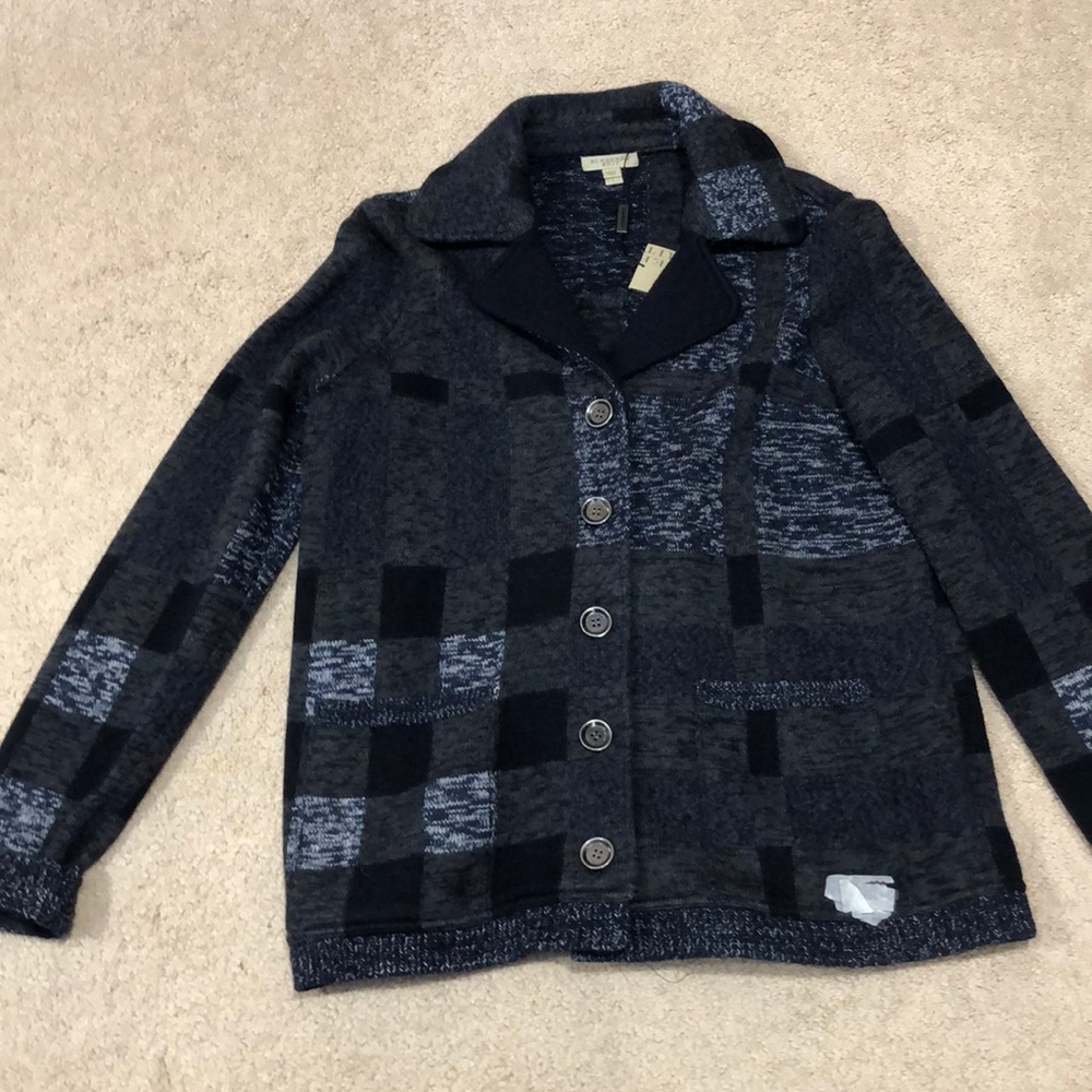 Burberry Brit wool sweater coat size L